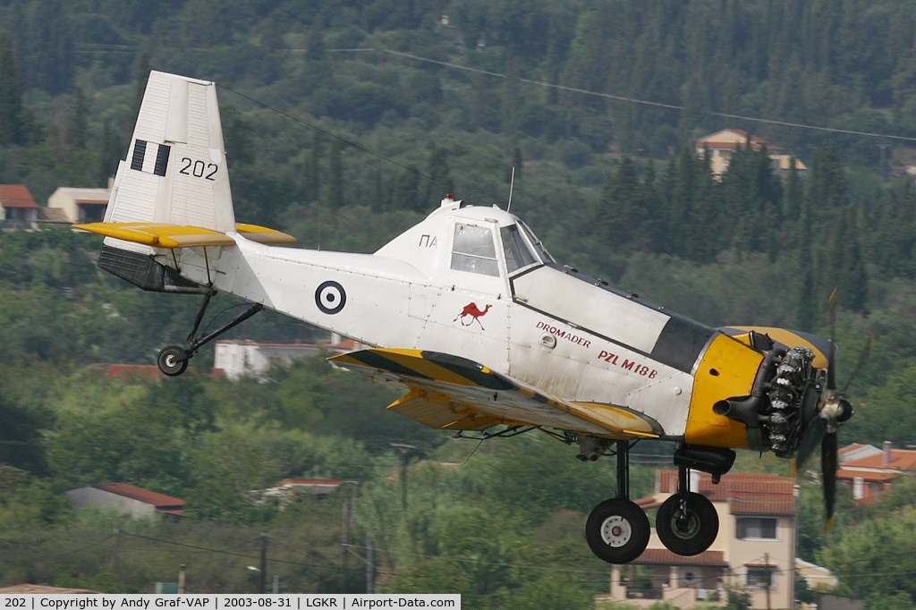 202, PZL-Mielec M-18B Dromader C/N 1Z012-02, Greece Air Force PZL M18