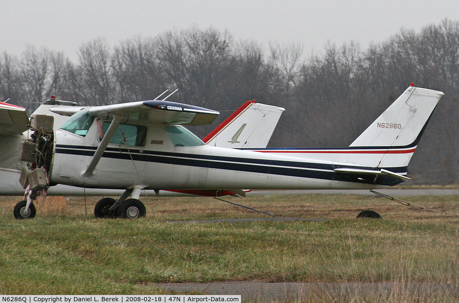 N6286Q, 1981 Cessna 152 C/N 15285220, Bereft of her engine, will this lady fly again?