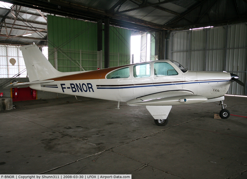 F-BNOR, 1965 Beech 35-C33 Debonair C/N CD-942, Inside GAMA Airclub hangar