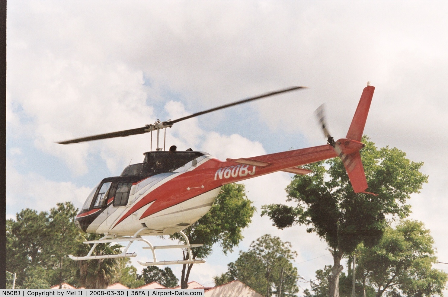 N60BJ, 1981 Bell 206B C/N 3454, Departing on a sightseeing tour