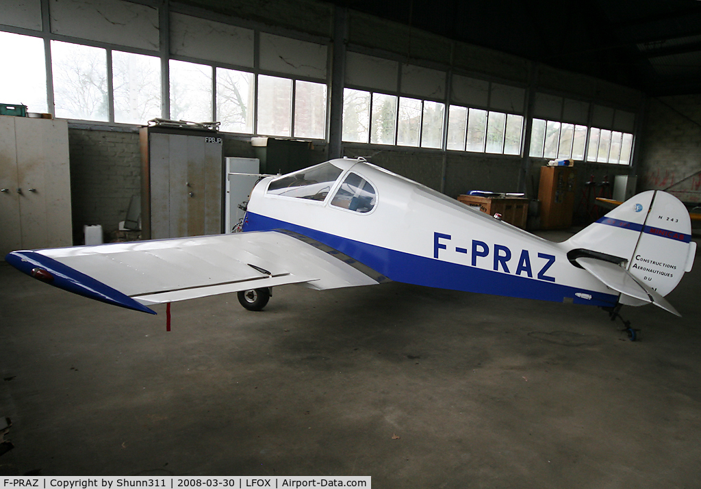 F-PRAZ, Gardan GY-201 Minicab C/N A-243, Inside GAMA Airclub's hangar