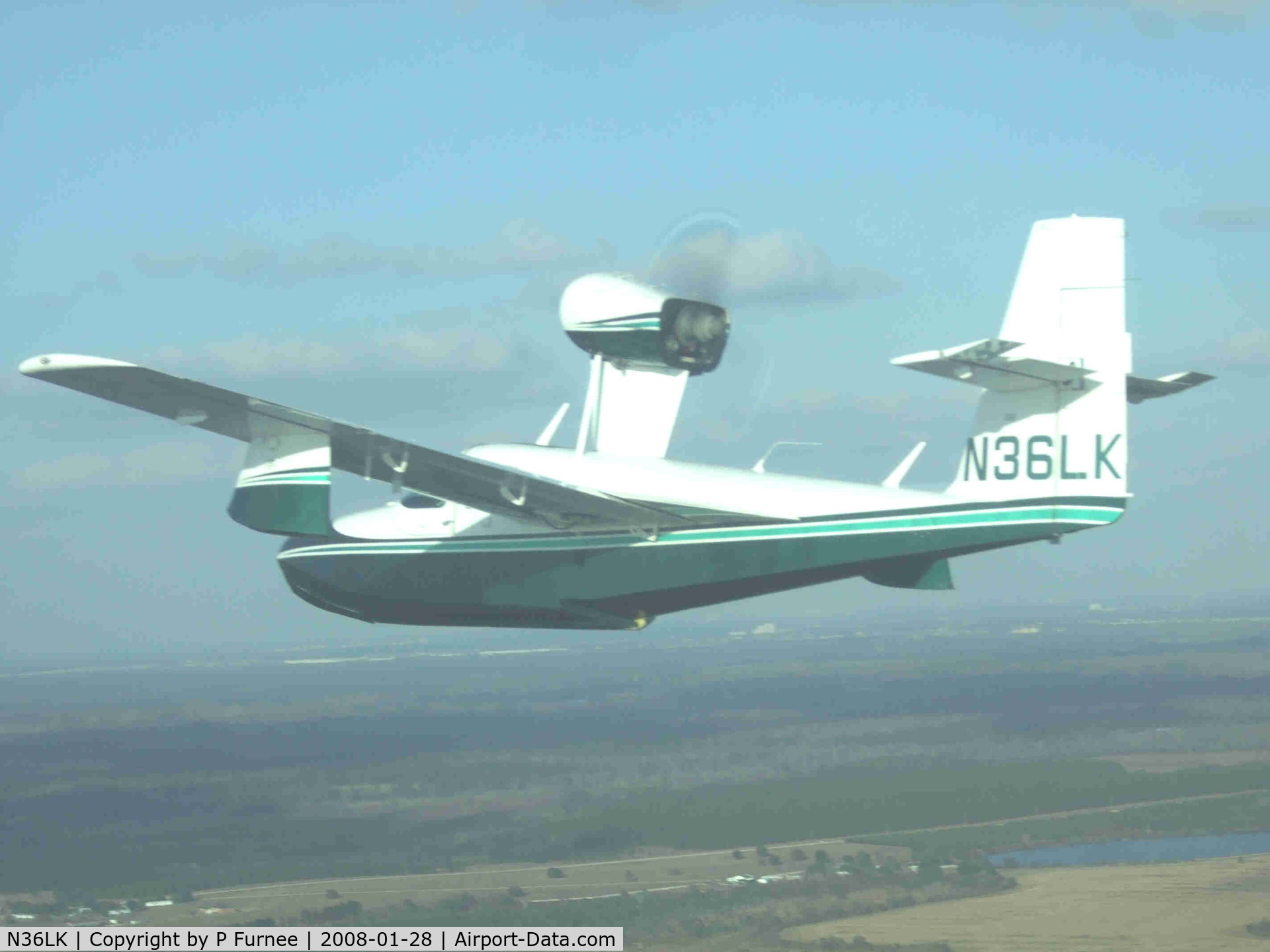N36LK, Consolidated Aeronautics Inc. LAKE LA-4-200 C/N 1041, Over Central Flroida