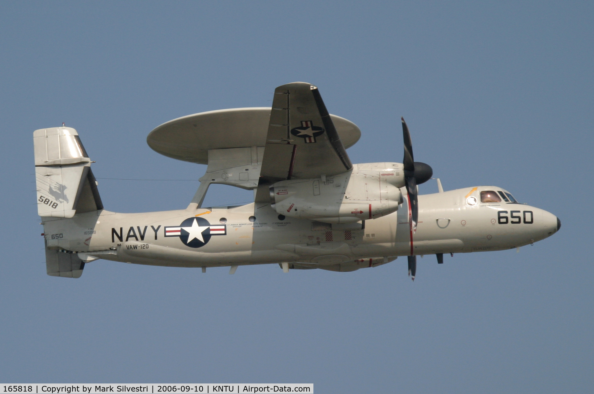 165818, 2000 Northrop Grumman E-2C Hawkeye C/N A189, Oceana NAS 2006