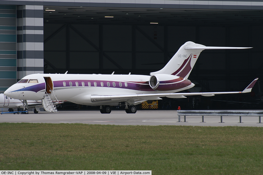 OE-INC, 2006 Bombardier BD-700-1A10 Global 5000 C/N 9168, Global Jet Austria Bombardier Globalexpress