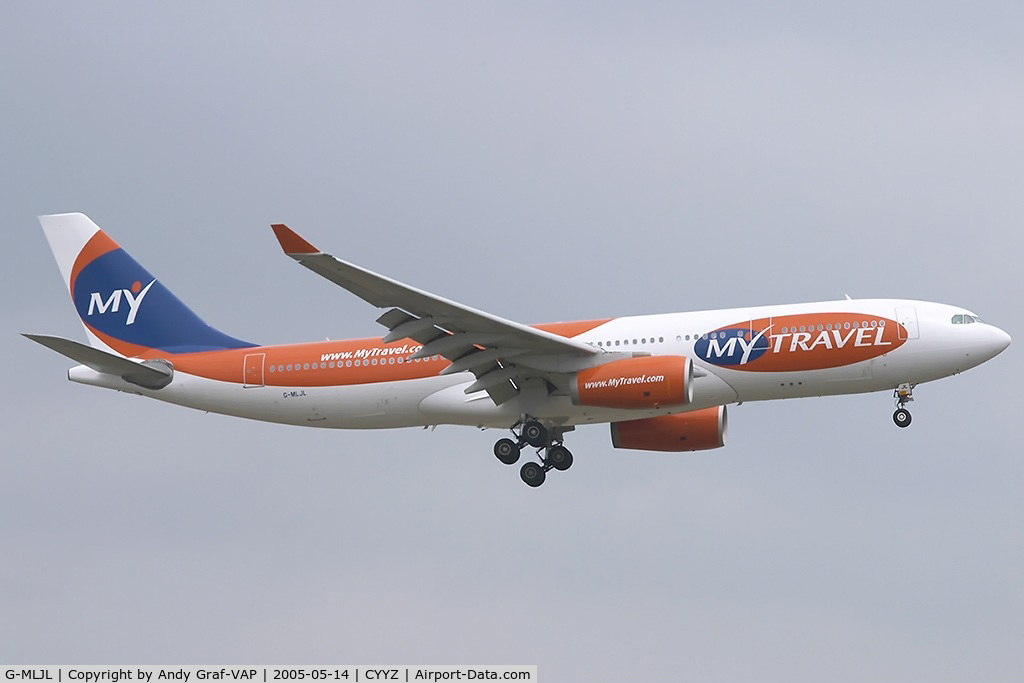 G-MLJL, 1999 Airbus A330-243 C/N 254, MyTravel A330-200