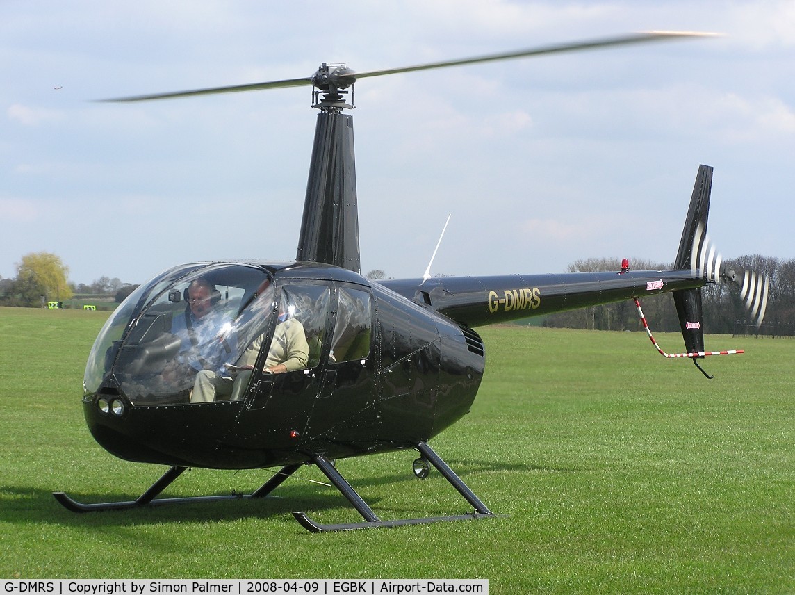 G-DMRS, 2004 Robinson R44 Raven II C/N 10513, R44 about to depart from Sywell