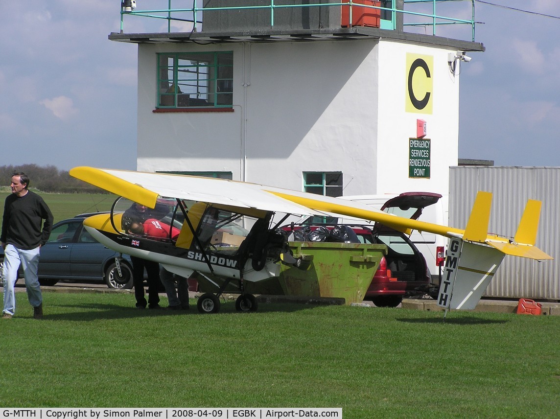 G-MTTH, 1988 CFM Shadow Series BD C/N K061, Shadow parked by the tower at Sywell