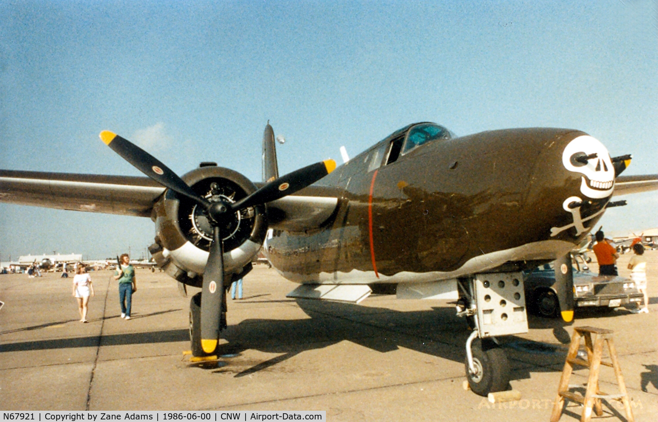 N67921, 1941 Douglas A-20G Havoc C/N 21857, Texas Sesquicentennial Air Show 1986