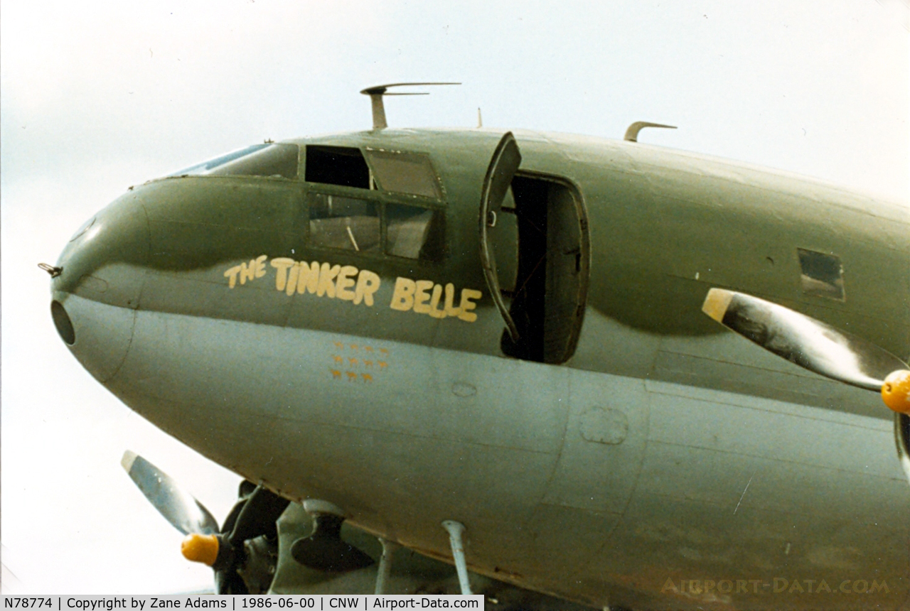 N78774, 1944 Curtiss C-46F Commando C/N 22597, Texas Sesquicentennial Air Show 1986