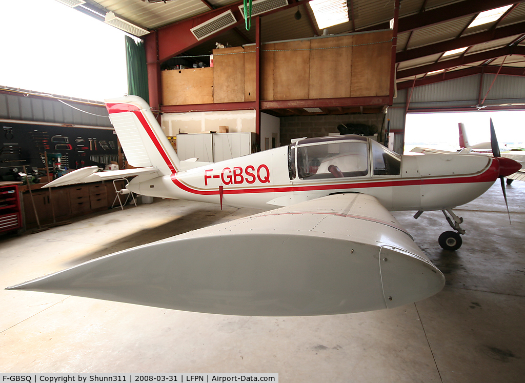 F-GBSQ, SOCATA Rallye 110 ST C/N 3265, Inside Airclub's hangar...