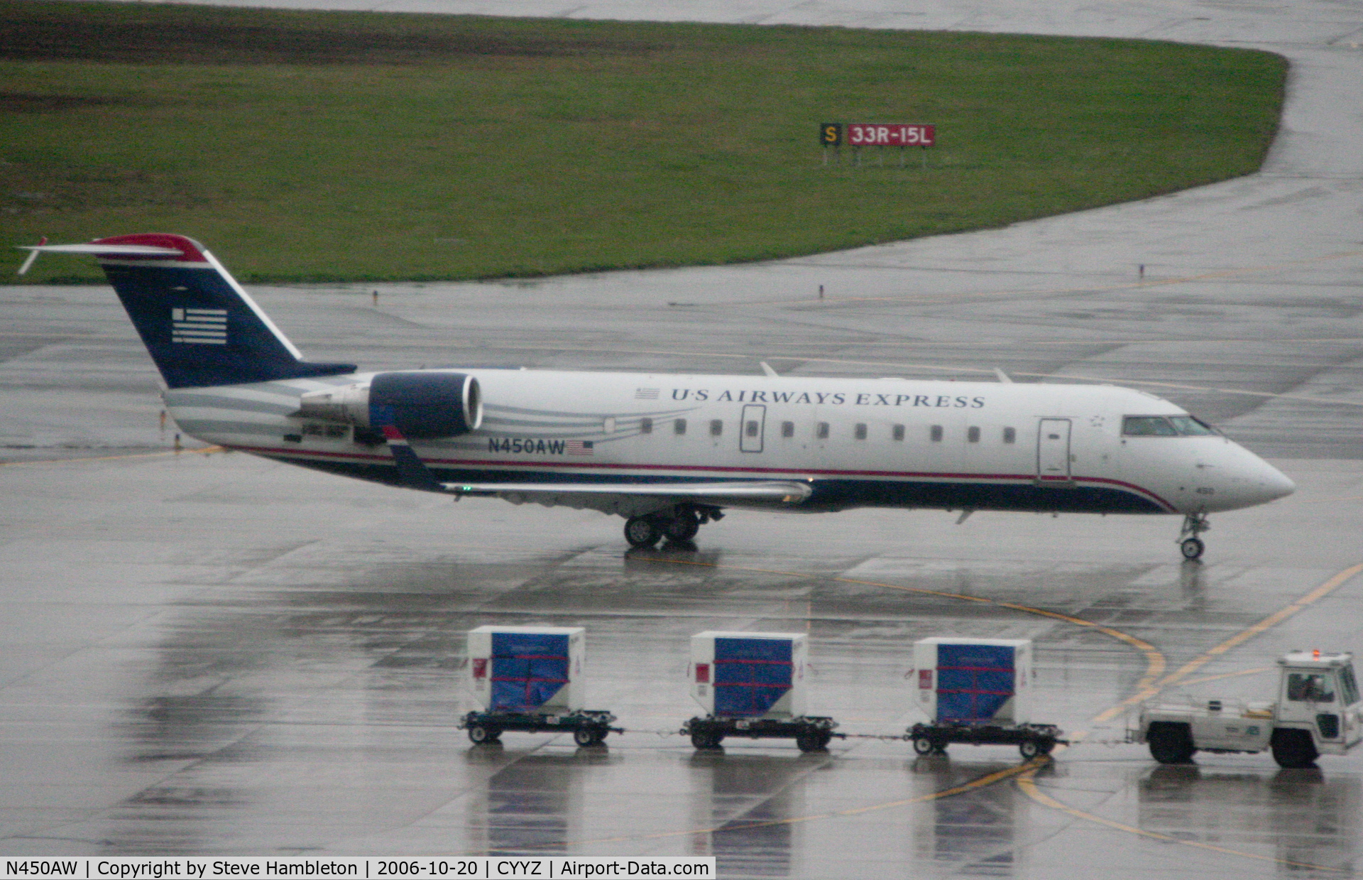 N450AW, 2003 Bombardier CRJ-200LR (CL-600-2B19) C/N 7823, A miserable day at Toronto