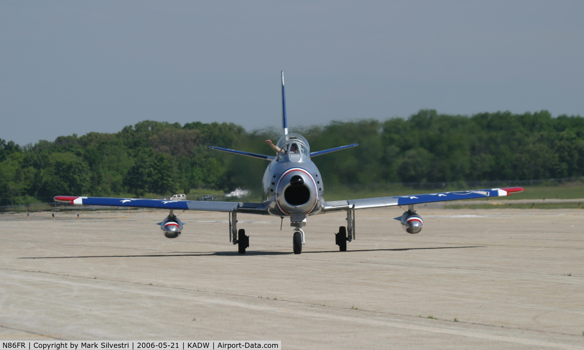 N86FR, 1952 North American F-86F Sabre C/N 191-655, Andrews AFB 2006