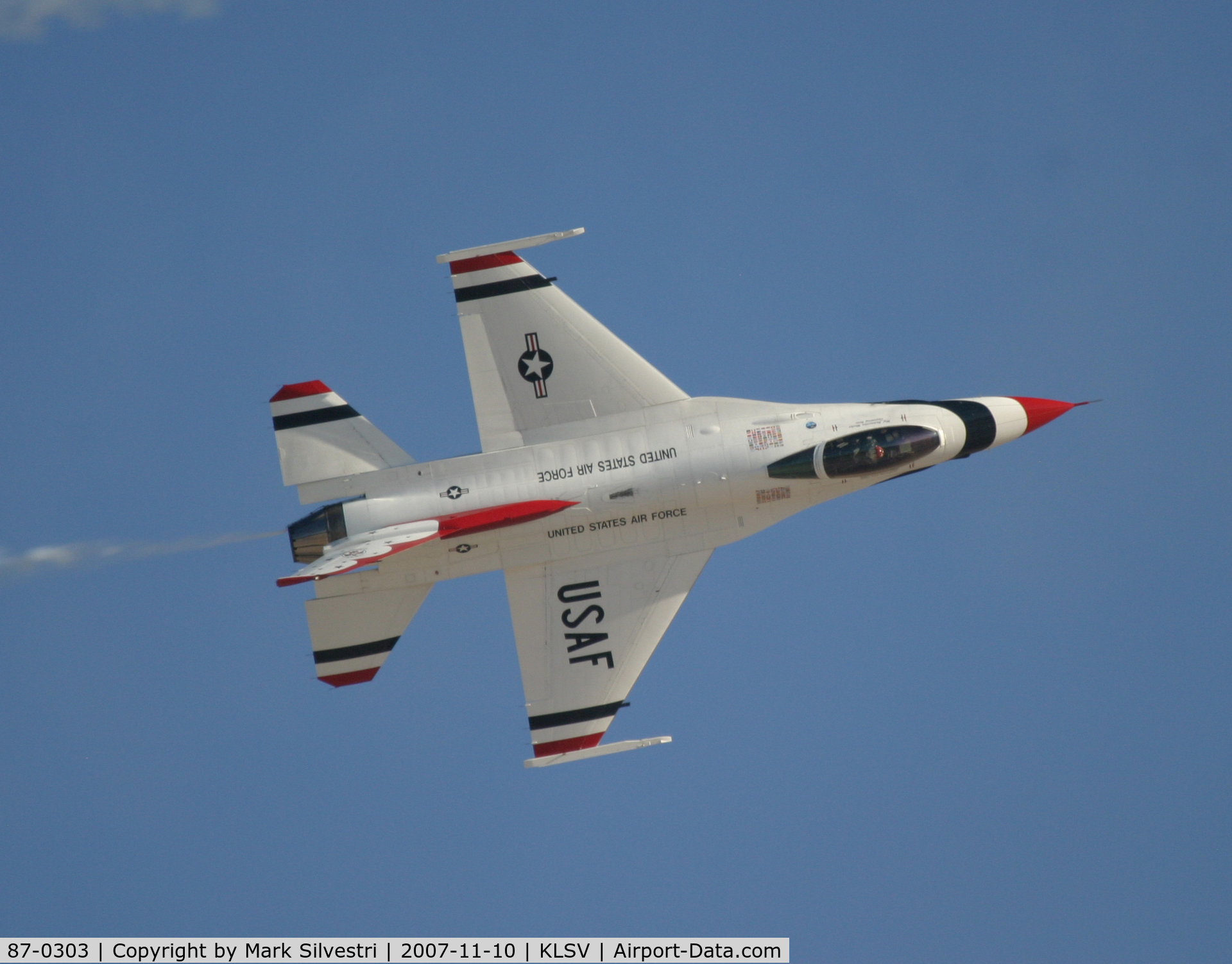 87-0303, 1987 General Dynamics F-16C Fighting Falcon C/N 5C-564, Aviation Nation 2007