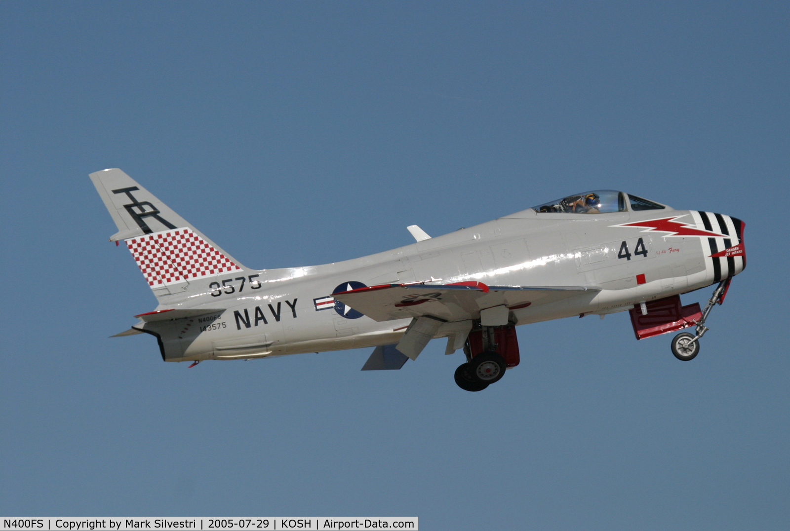 N400FS, 1958 North American AF-1E Fury C/N 244-83, Oshkosh 2005