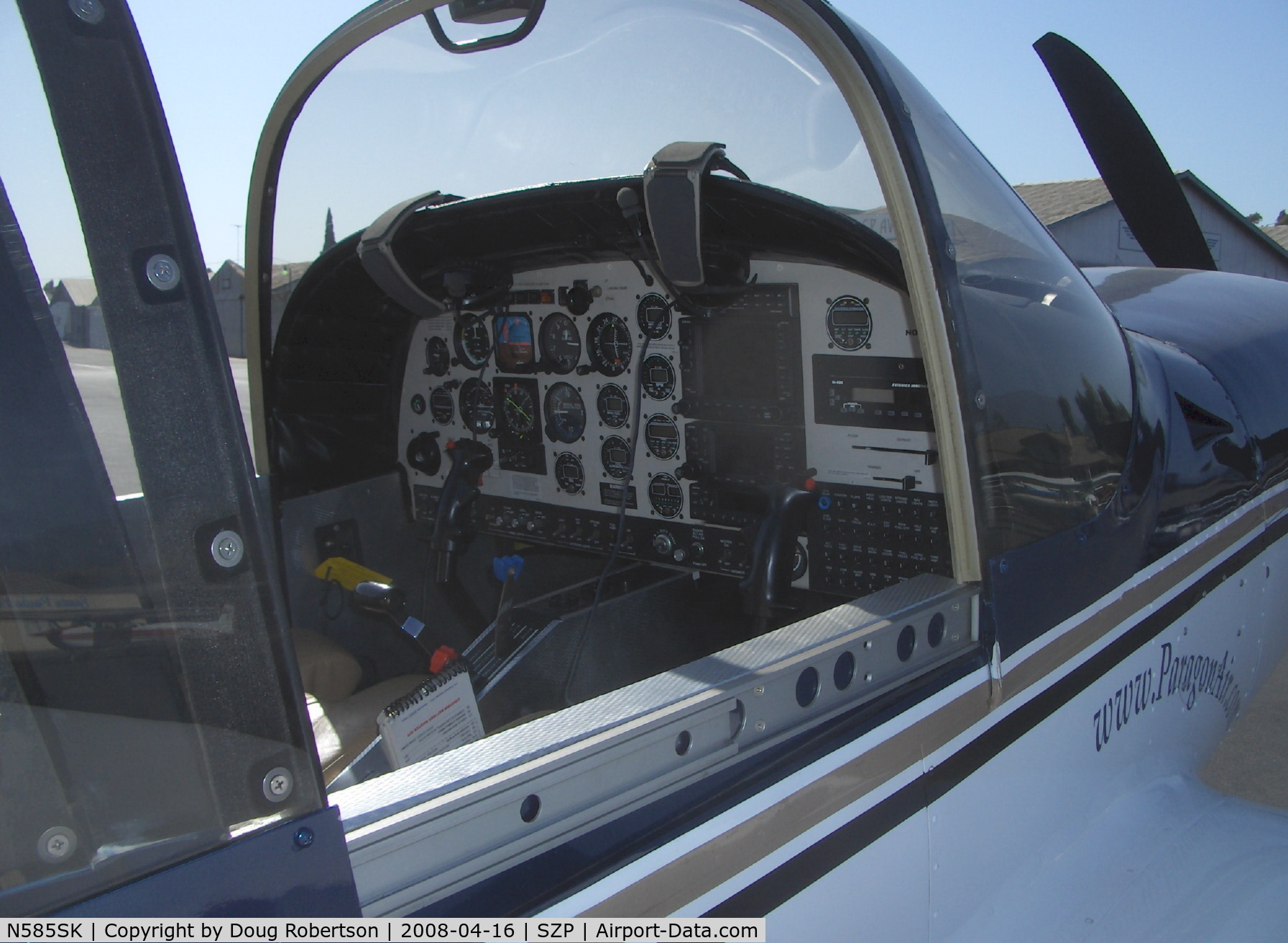 N585SK, 2003 Lanshe Aerospace Llc MAC-145B C/N 260013, 2003 Lanshe Aerospace LLC MAC-145B (Micco SP26A for Aerobatic), Lycoming IO-540-T4B5 260 Hp, good panel-partial glass panel
