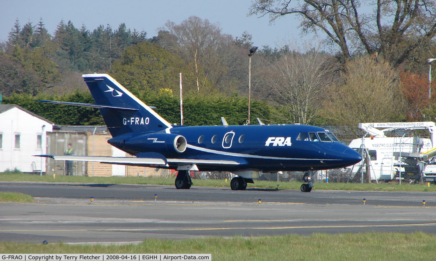 G-FRAO, 1969 Dassault Falcon (Mystere) 20DC C/N 214, FR Aviation Falcon 20 at Bournemouth