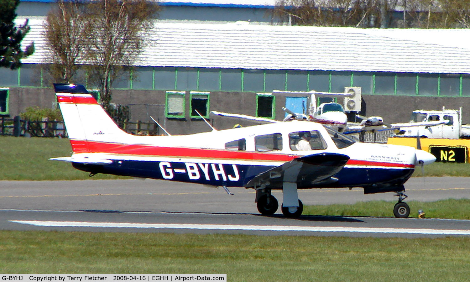 G-BYHJ, 1999 Piper PA-28R-201 Cherokee Arrow III C/N 28R-2844020, Pa-28R-201 at Bournemouth