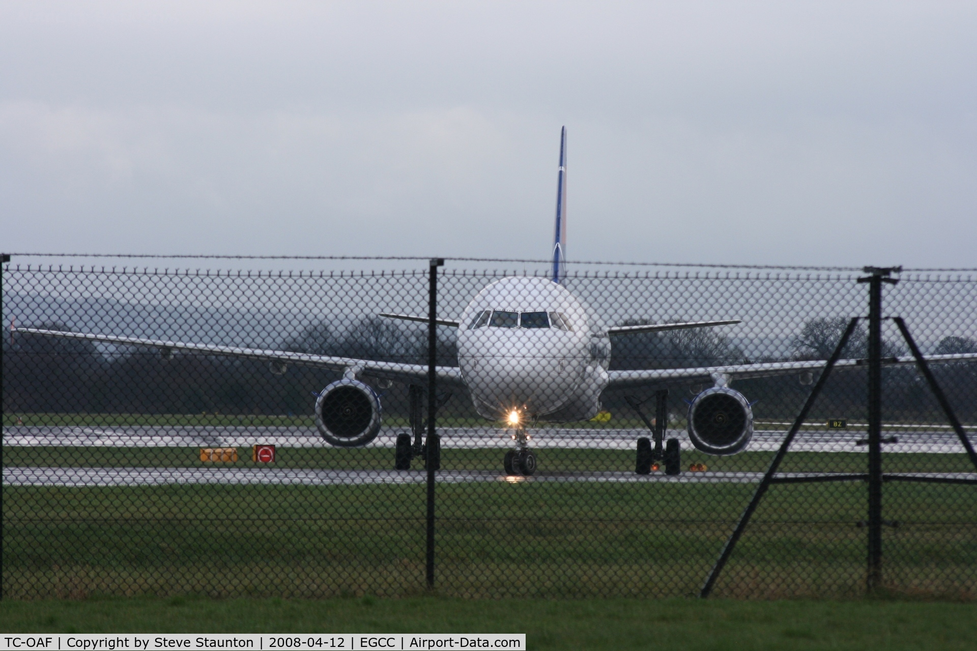 TC-OAF, 1997 Airbus A321-231 C/N 668, Taken at Manchester Airport on a typical showery April day