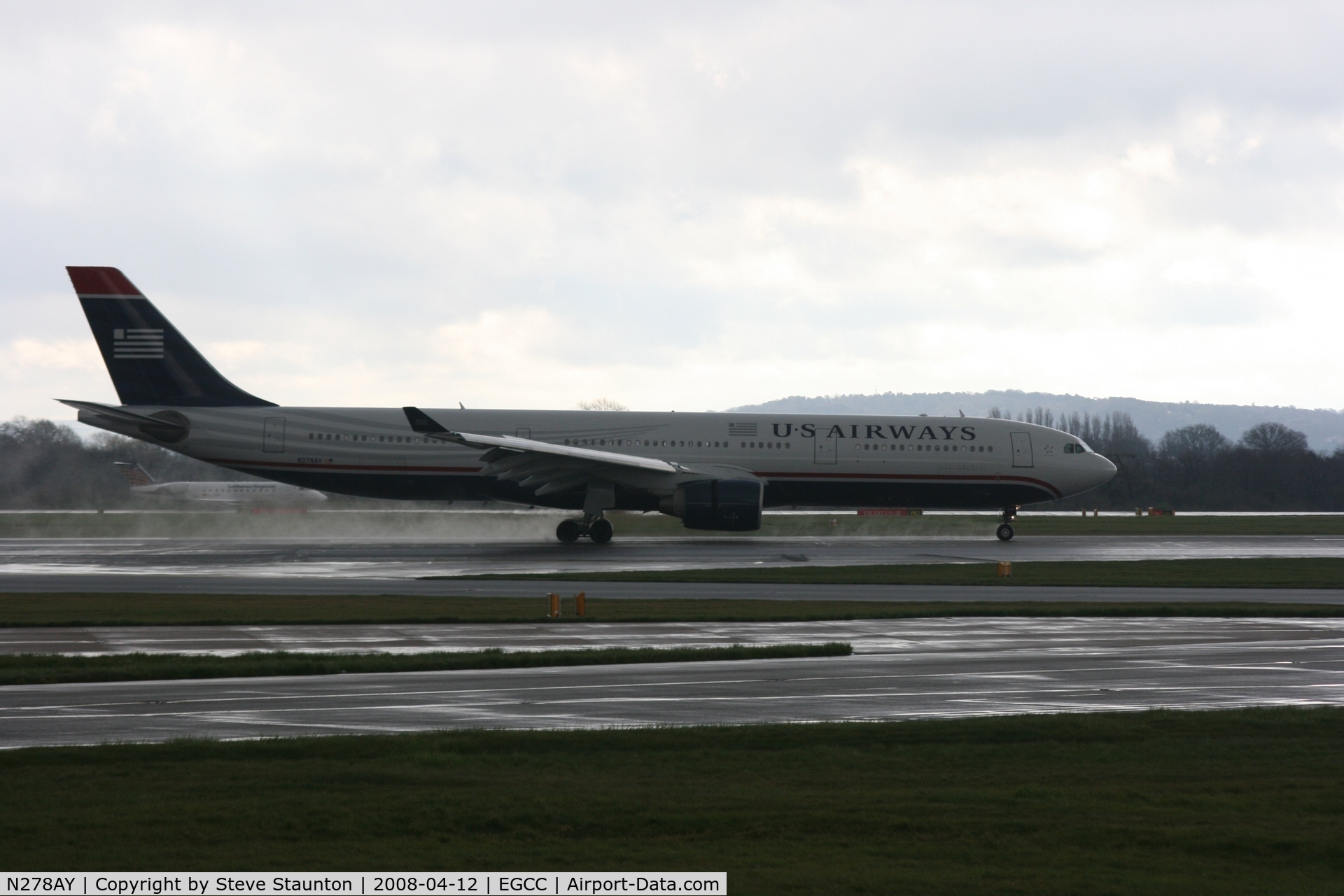 N278AY, 2001 Airbus A330-323 C/N 0388, Taken at Manchester Airport on a typical showery April day