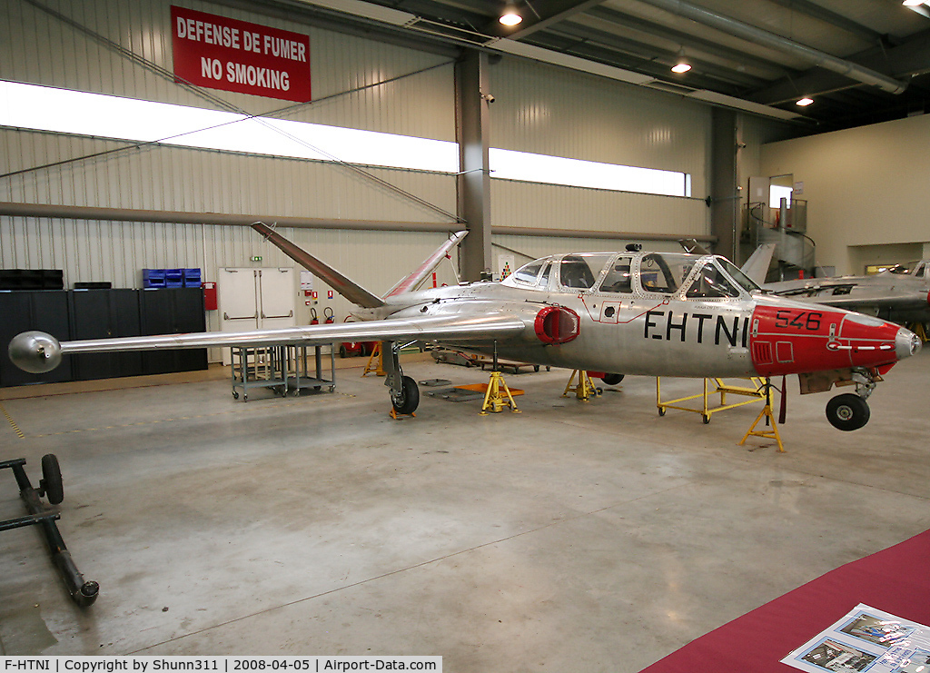 F-HTNI, Fouga CM-170 Magister C/N 546, Stored and used as an instructional airframe at CFA of Bonneuil-en-France