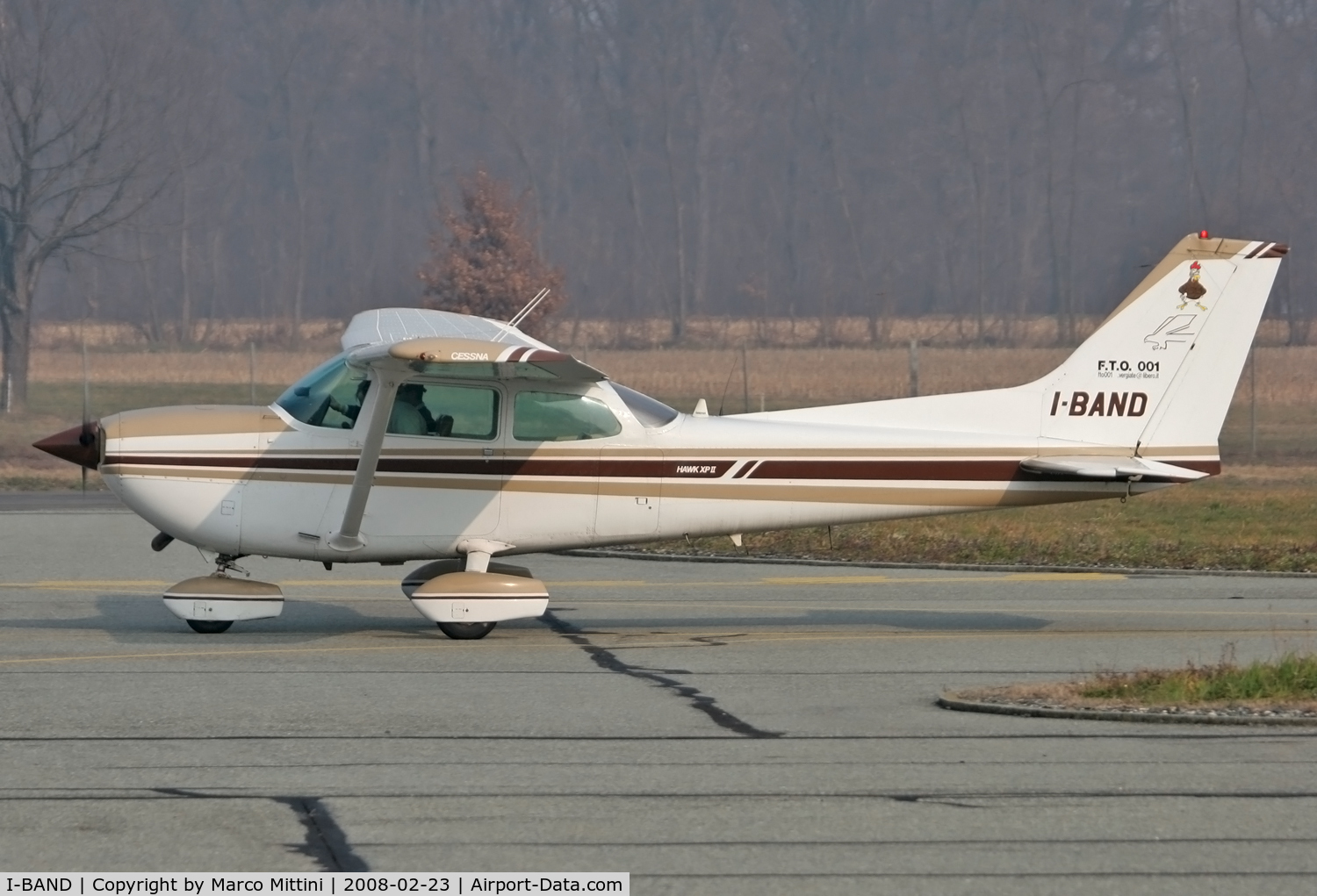 I-BAND, 1979 Cessna R172K Hawk XP C/N R1723081, At Biella Cerrione airport