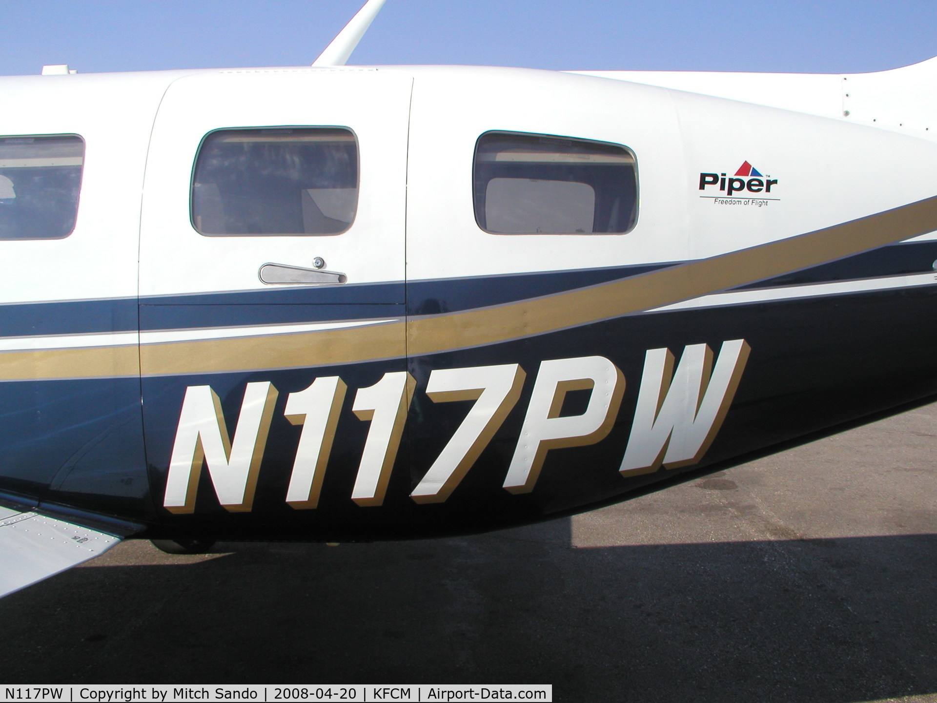 N117PW, 2001 Piper PA-46-500TP Malibu Meridian C/N 4697030, Parked on the ramp at ASI Jet Center.