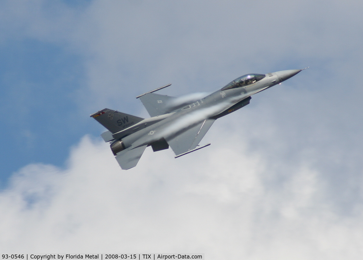 93-0546, 1993 Lockheed F-16C Fighting Falcon C/N CC-181, F-16C