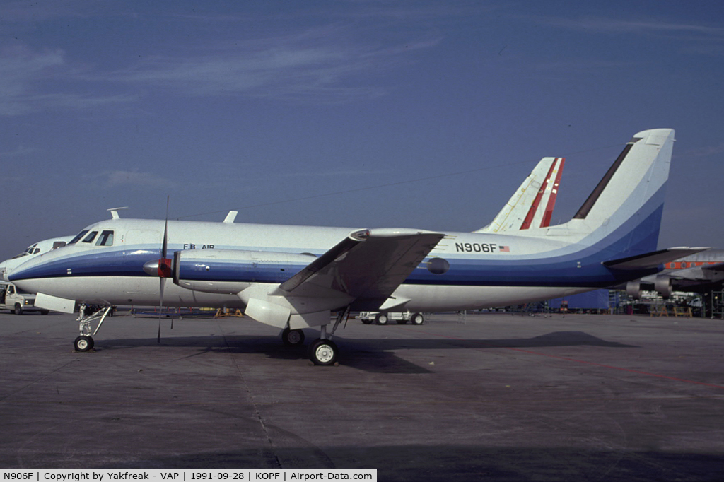 N906F, 1981 Grumman G-159 Gulfstream 1 C/N 146, FB Air Gulfstream 1