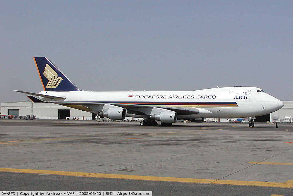 9V-SFD, 1995 Boeing 747-412F/SCD C/N 26553, Singapore Airlines Boeing 747-400