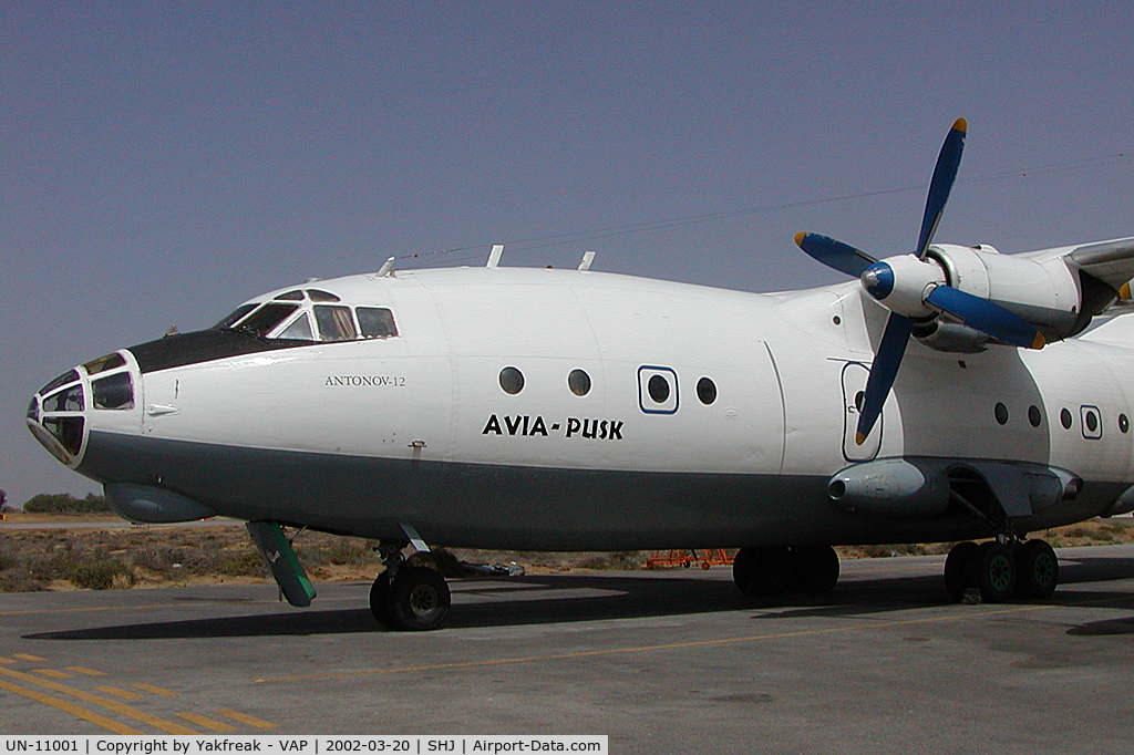 UN-11001, 1965 Antonov An-12 C/N 5343408, Avia Pusk Antonov 12