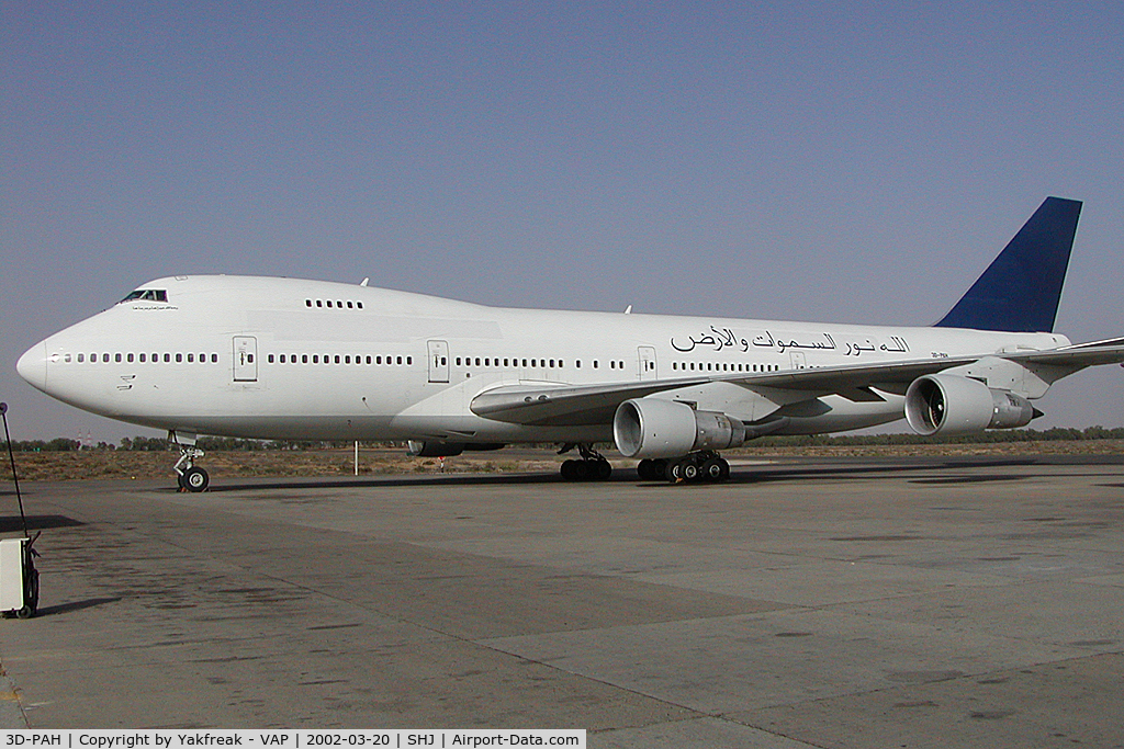 3D-PAH, 1971 Boeing 747-246B C/N 20333, Gulf Falcon Boeing 747