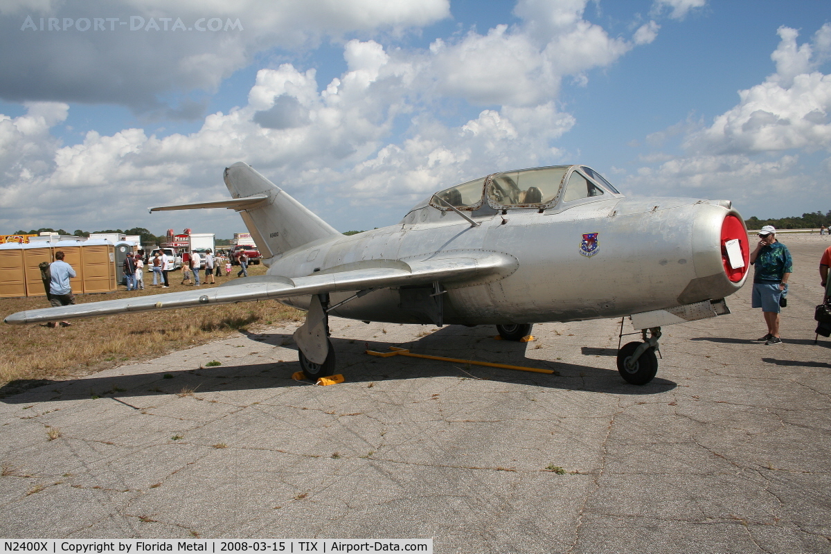 N2400X, 1953 PZL-Mielec SBLim-2 (MiG-15UTI) C/N 1A06027, Mig 15 built in Poland