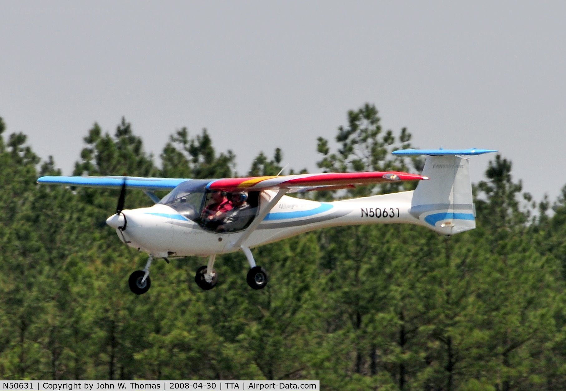 N50631, 2006 Fantasy Air Allegro 2000 C/N 06-227, Departing runway 3