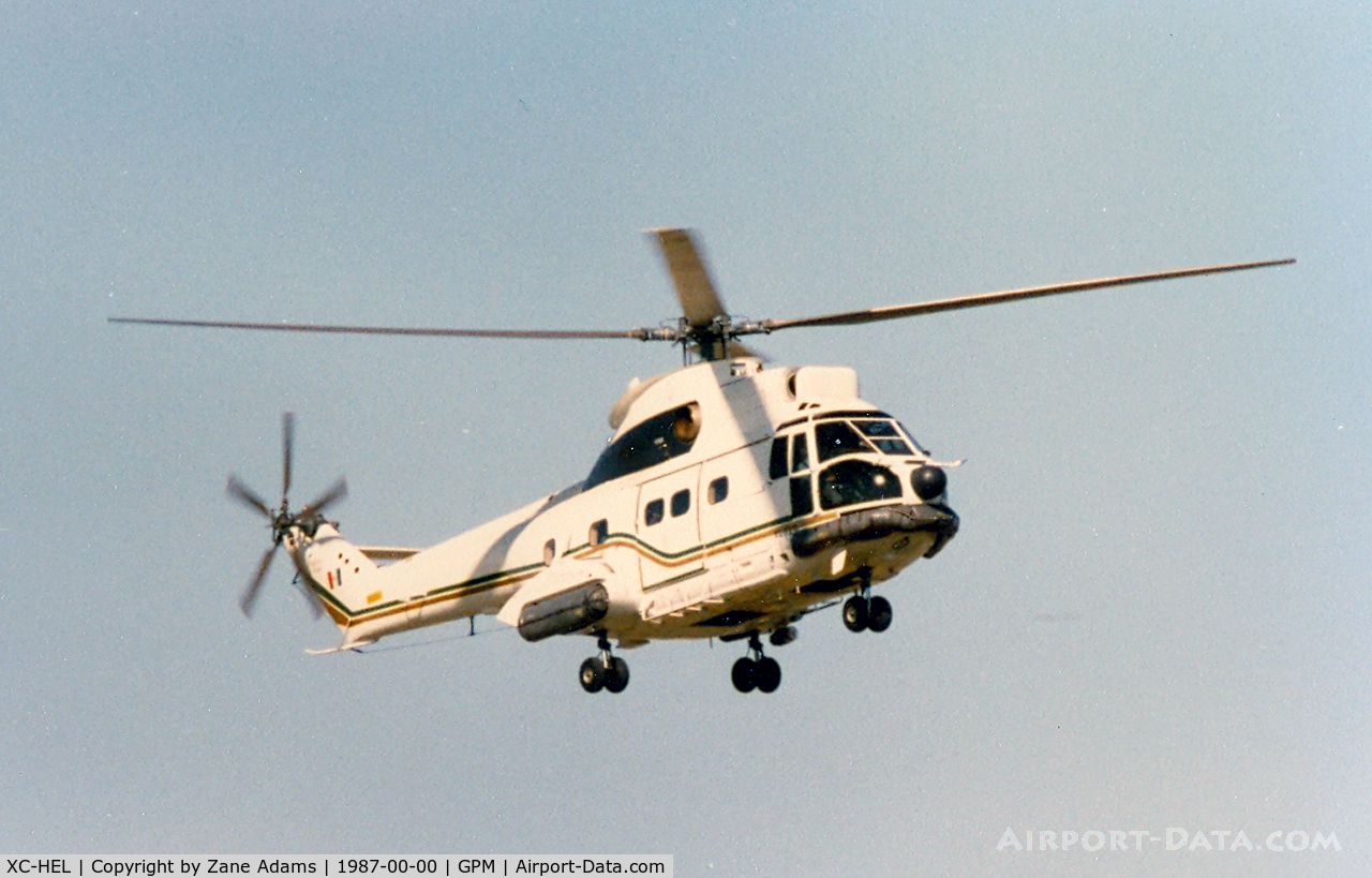 XC-HEL, 1986 Aérospatiale SA-330J Puma C/N 0000, At Grand Prairie Municipal