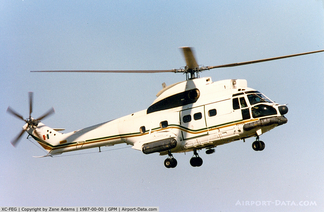 XC-FEG, 1986 Aérospatiale SA-330J Puma C/N 0000, At Grand Prairie Municipal