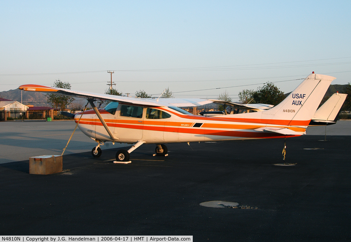 N4810N, 1979 Cessna 182Q Skylane C/N 18267384, Sunset at Ryan Field/Hemet Valley CA