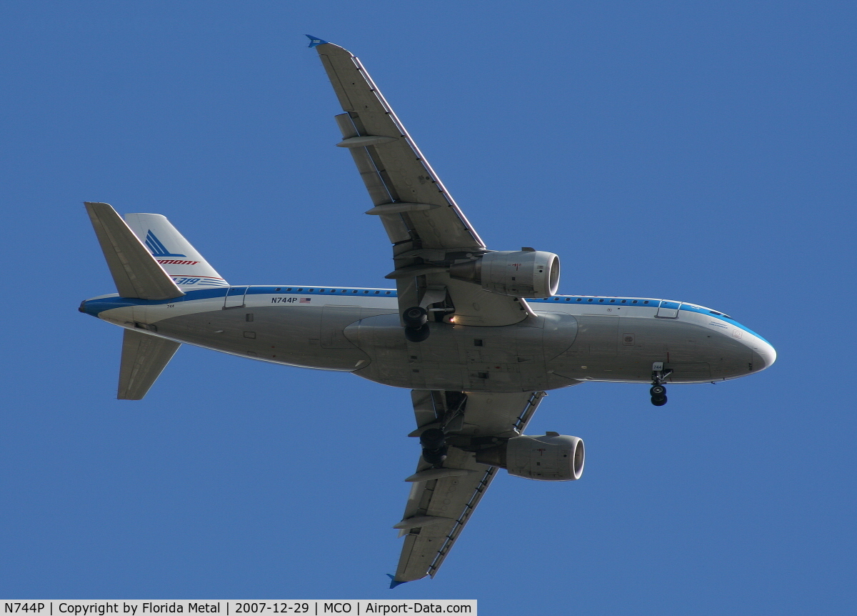 N744P, 2000 Airbus A319-112 C/N 1287, Piedmont Tribute Plane