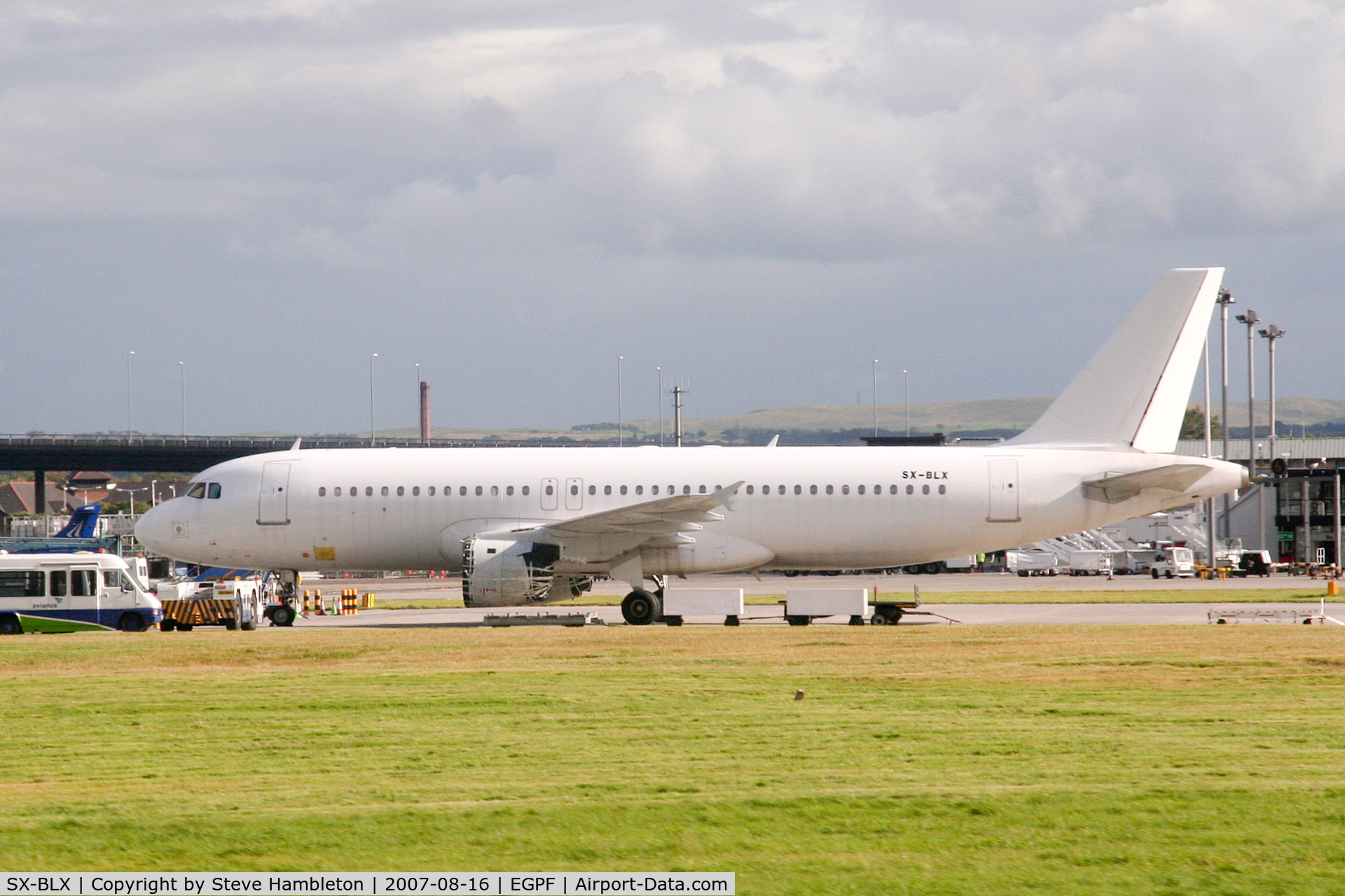SX-BLX, 1989 Airbus A320-211 C/N 029, A320 at Glasgow