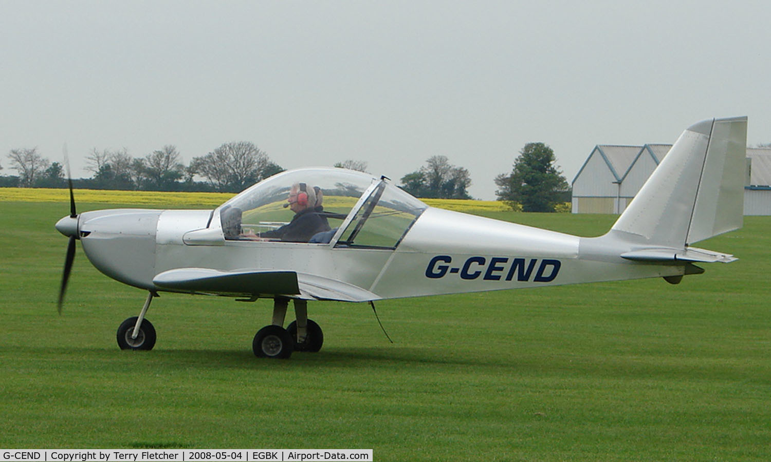 G-CEND, 2007 Cosmik EV-97 TeamEurostar UK C/N 2916, part of the Sywell GA scene on Tiger Moth Fly-in Day in May 2008