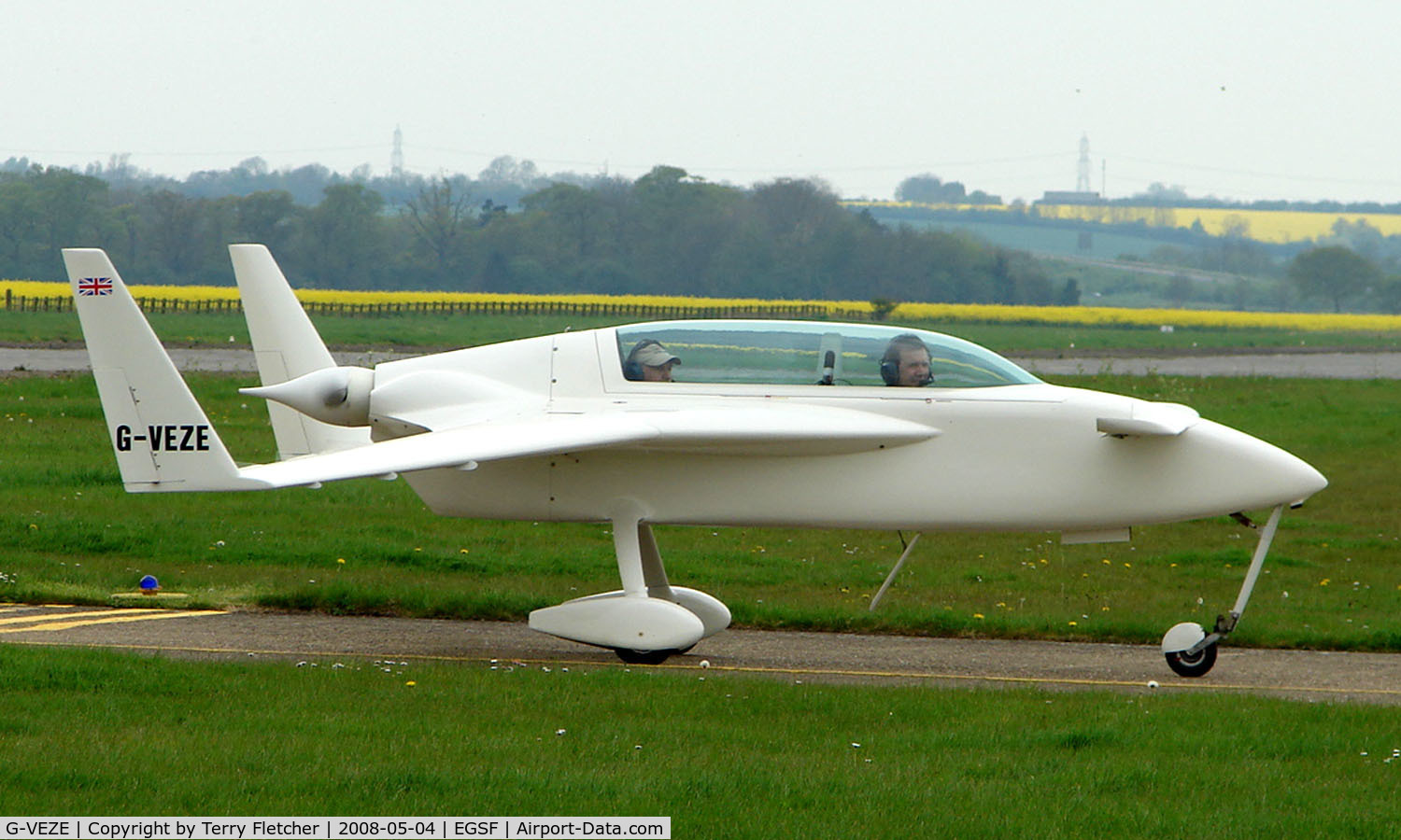 G-VEZE, 2003 Rutan VariEze C/N PFA 074-10285, Rutan Varieze at Peterborough Connington