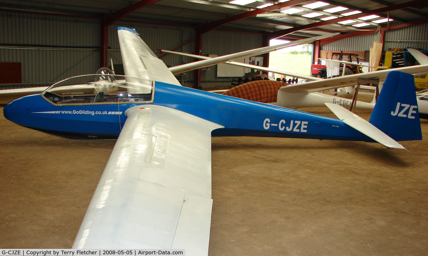 G-CJZE, 1973 Schleicher ASK-13 C/N 13423, A recent addition to the British Register at Needwood Forest Gliding Centre