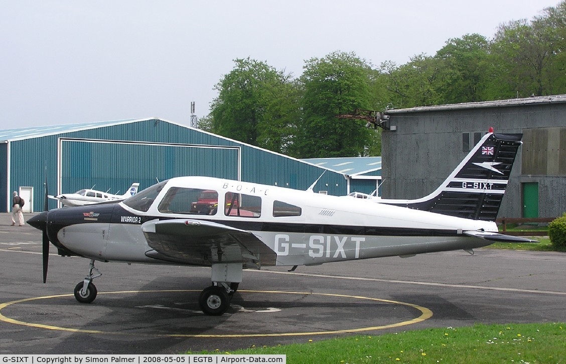 G-SIXT, 1988 Piper PA-28-161 Cherokee Warrior II C/N 2816056, PA-28 in Flying Club's 60th anniversary marks
