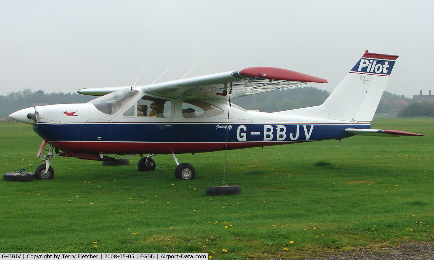 G-BBJV, 1974 Reims F177RG Cardinal RG C/N 0098, Cessna Cardinal at Eggington for Maintenance