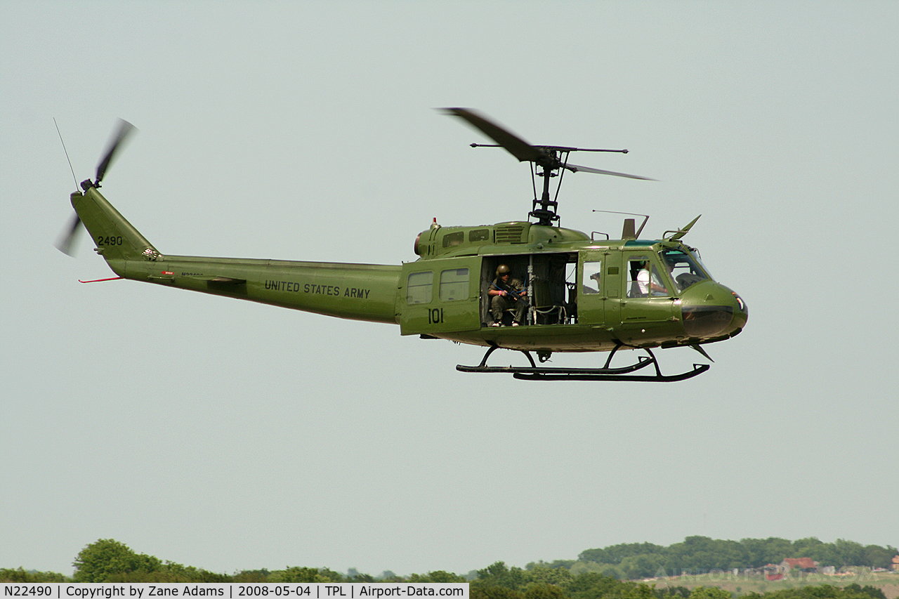N22490, 1974 Bell UH-1V Iroquois C/N 13814, At Central Texas Airshow