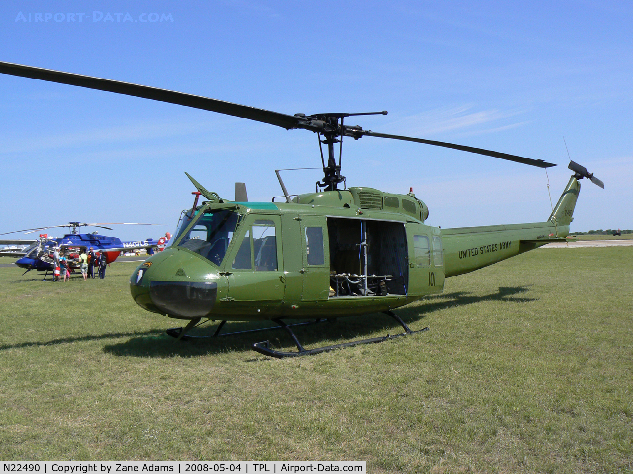 N22490, 1974 Bell UH-1V Iroquois C/N 13814, At Central Texas Airshow