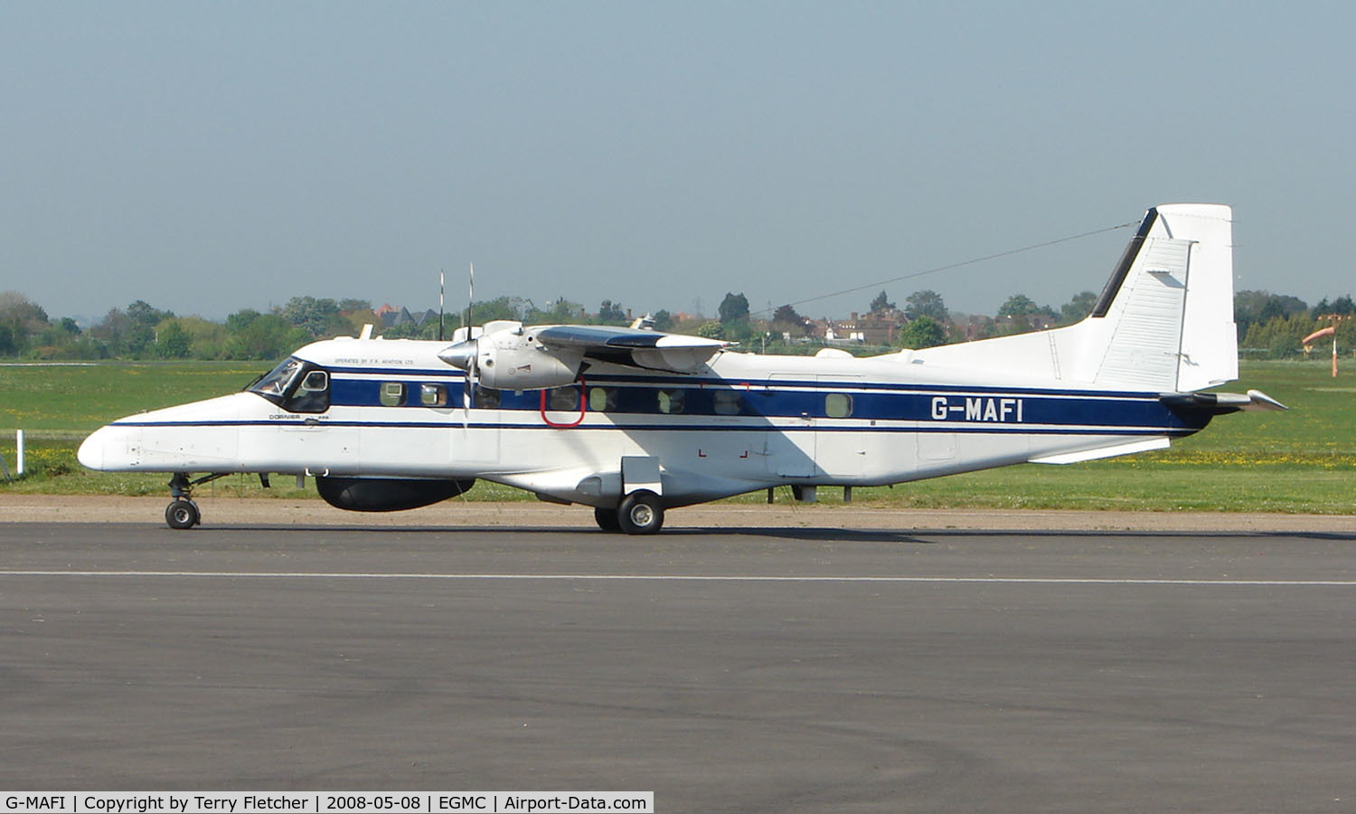 G-MAFI, 1986 Dornier 228-202K C/N 8115, One of two Ministry of Fisheries Do 228 at Southend today