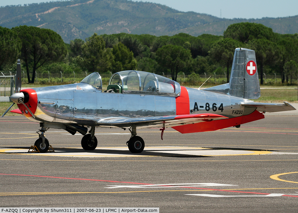 F-AZQQ, 1959 Pilatus P3-05 C/N 502-51, Used as a demo during LFMC Airshow 2007