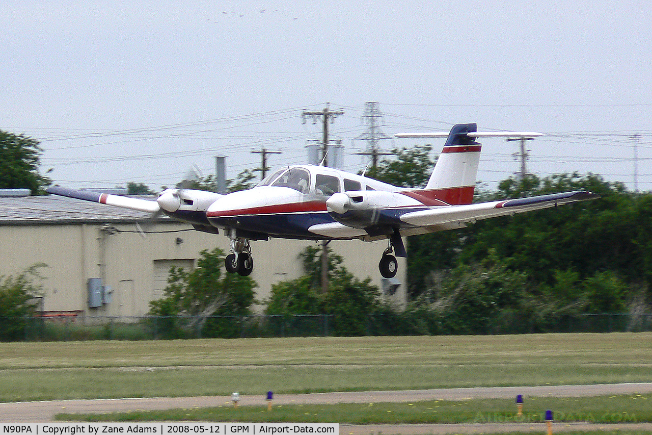 N90PA, Piper PA-44-180T Turbo Seminole C/N 44-8207019, At Grand Prairie Municipal