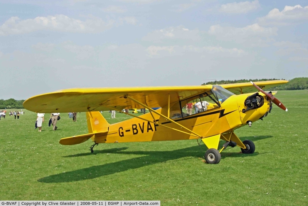 G-BVAF, 1940 Piper J3C-65 Cub Cub C/N 4645, EX: NC28199 > N28199 > OO-UBU >