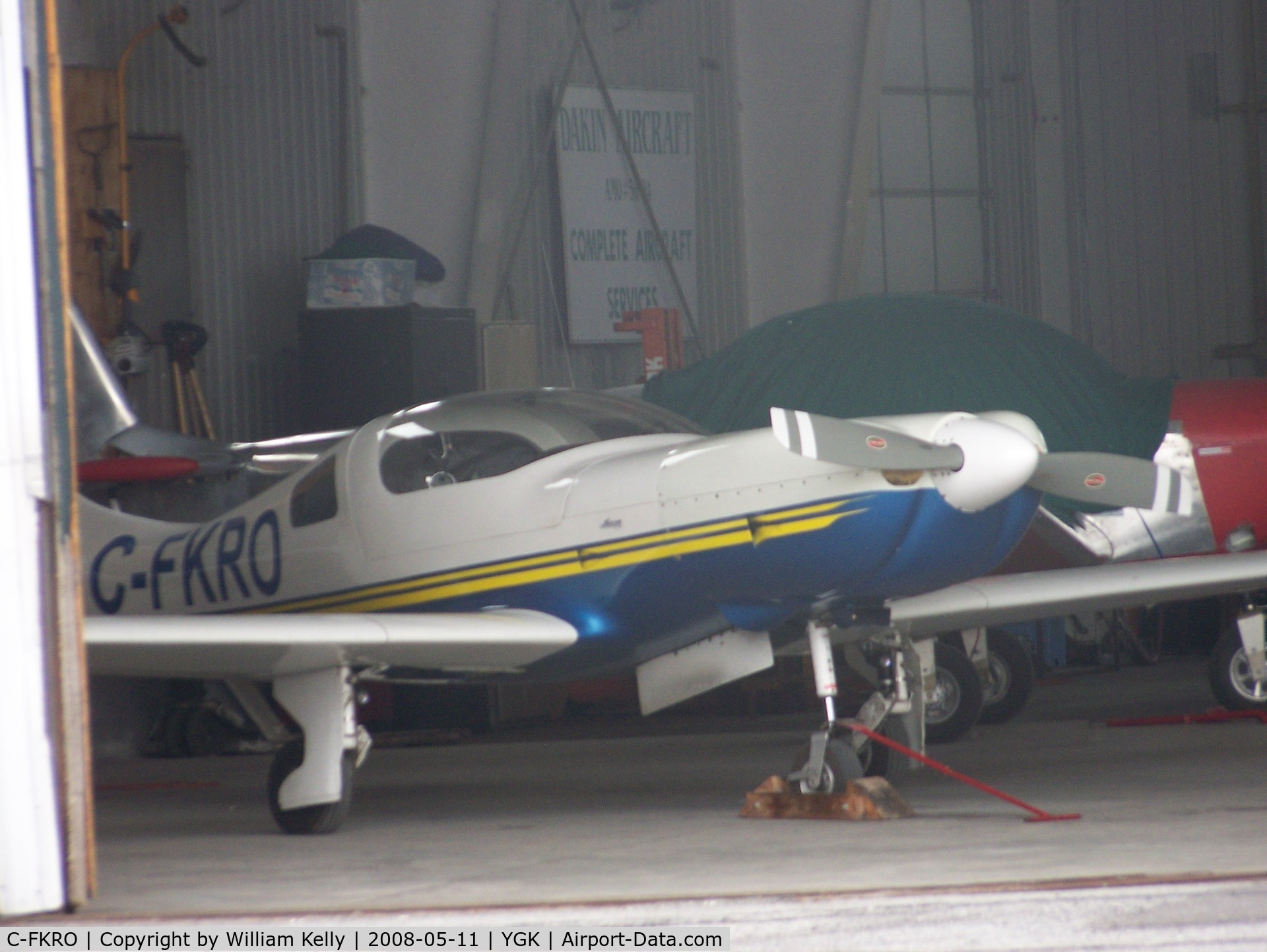 C-FKRO, 2002 Lancair 320/360 C/N 913-320-754 SFB, In Central Airways hanger at YGK